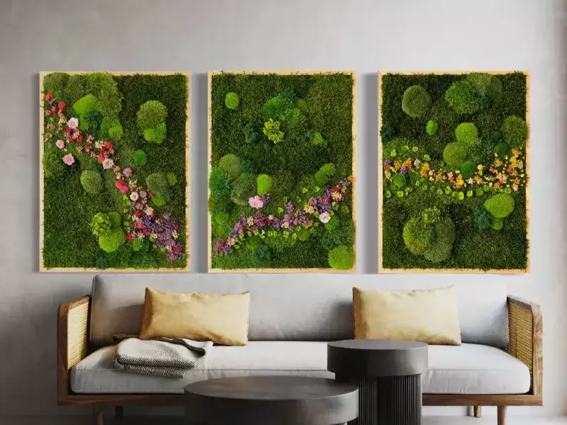 Cascade of Flowers II art piece